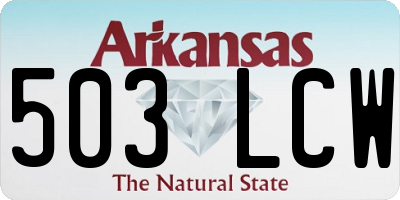 AR license plate 503LCW