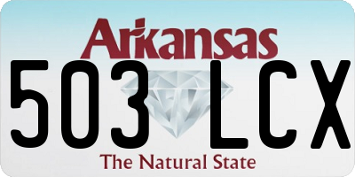AR license plate 503LCX