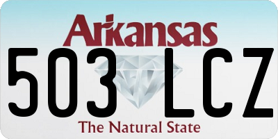 AR license plate 503LCZ
