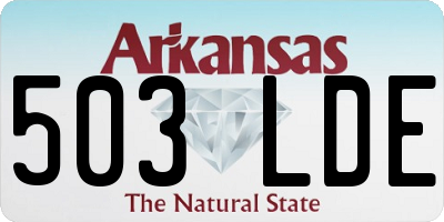 AR license plate 503LDE