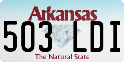 AR license plate 503LDI