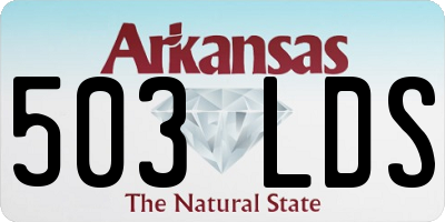 AR license plate 503LDS