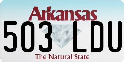 AR license plate 503LDU