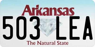 AR license plate 503LEA