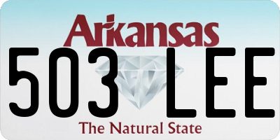 AR license plate 503LEE