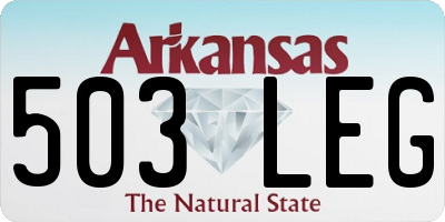 AR license plate 503LEG