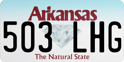 AR license plate 503LHG