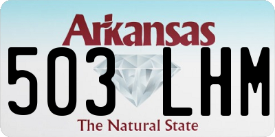 AR license plate 503LHM