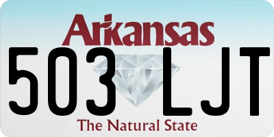 AR license plate 503LJT
