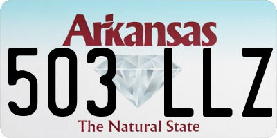 AR license plate 503LLZ