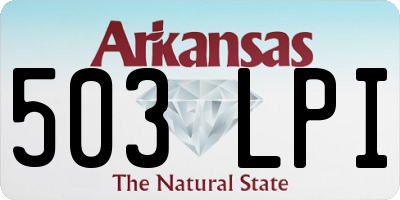AR license plate 503LPI
