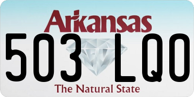 AR license plate 503LQO