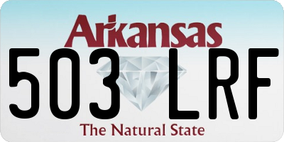 AR license plate 503LRF