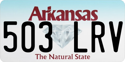 AR license plate 503LRV