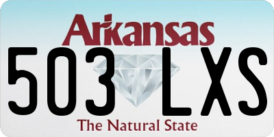 AR license plate 503LXS