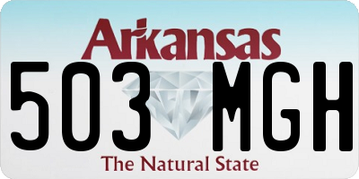 AR license plate 503MGH