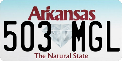 AR license plate 503MGL