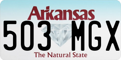 AR license plate 503MGX