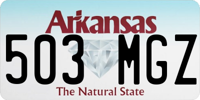 AR license plate 503MGZ
