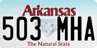 AR license plate 503MHA