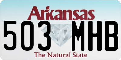 AR license plate 503MHB