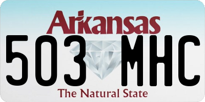 AR license plate 503MHC