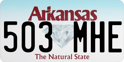 AR license plate 503MHE