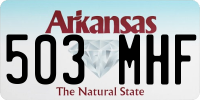 AR license plate 503MHF