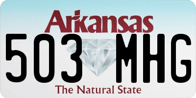 AR license plate 503MHG