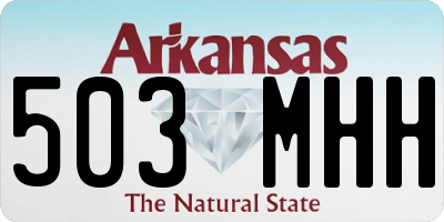 AR license plate 503MHH
