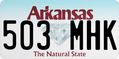 AR license plate 503MHK