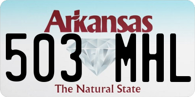 AR license plate 503MHL