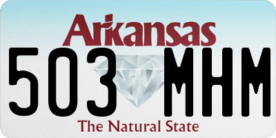 AR license plate 503MHM