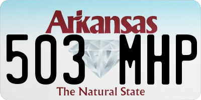 AR license plate 503MHP