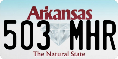 AR license plate 503MHR