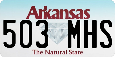 AR license plate 503MHS
