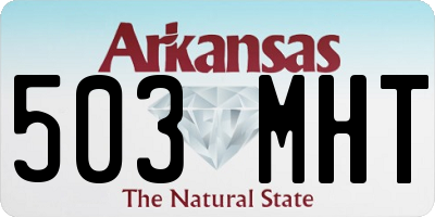 AR license plate 503MHT