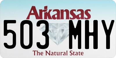 AR license plate 503MHY