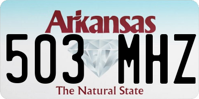 AR license plate 503MHZ
