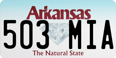 AR license plate 503MIA