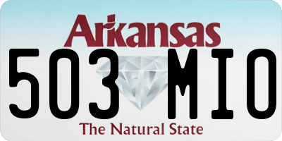 AR license plate 503MIO