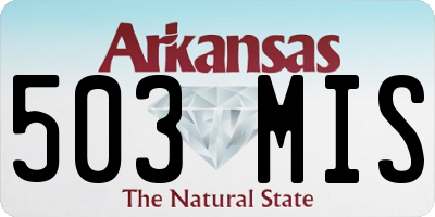 AR license plate 503MIS