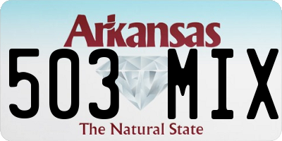 AR license plate 503MIX