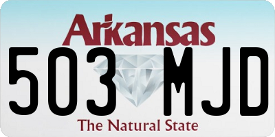 AR license plate 503MJD