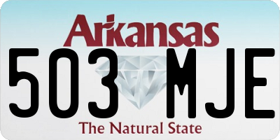AR license plate 503MJE
