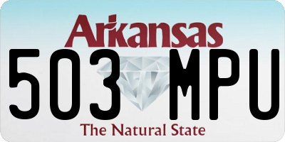 AR license plate 503MPU
