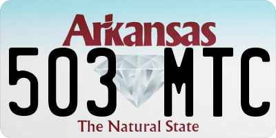 AR license plate 503MTC