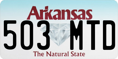 AR license plate 503MTD
