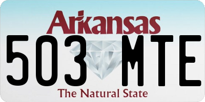 AR license plate 503MTE