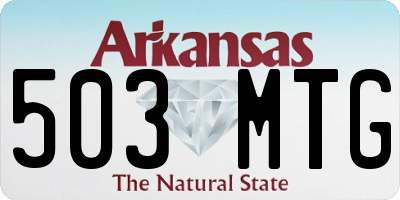 AR license plate 503MTG